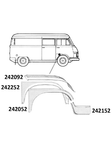 MERCEDES HANOMAG TREEPLANK...