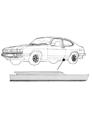 FORD CAPRI II/III SILL LEFT