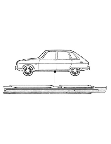RENAULT R16 SILL LEFT