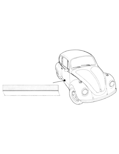 VW 1200/1500 UNTERRTUERBLECH