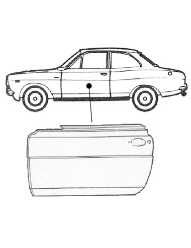 FORD ESCORT I DEURPLAAT LINKS