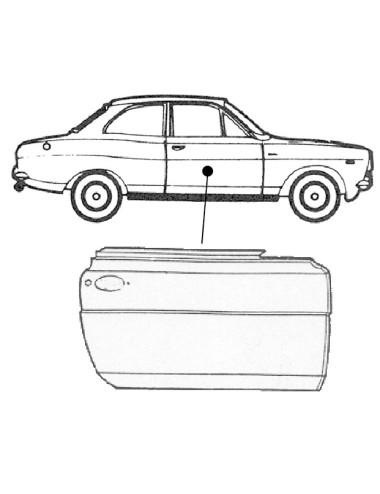FORD ESCORT I DOORPANEL RIGHT