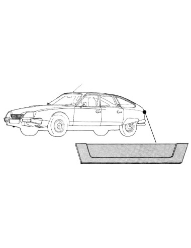 CITROEN CX TOLE DE HAYON EXT.