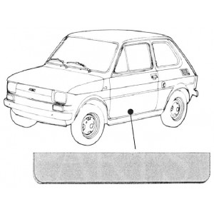 Fiat 126, DEURPLAAT LINKS