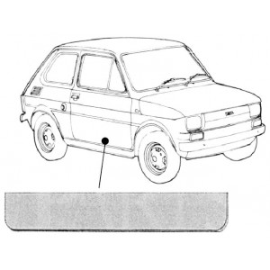 Fiat 126, DEURPLAAT RECHTS