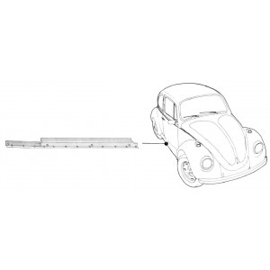 VW Beetle, SILL LONG -1970 RIGHT